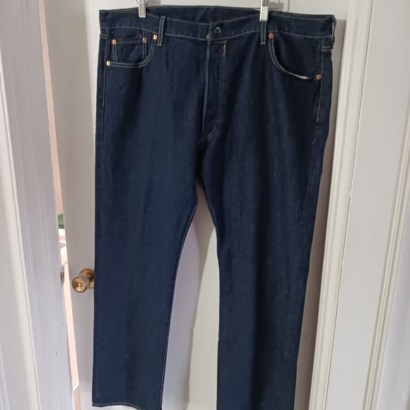 Levi's 501 Men's Straight Leg Jeans Blue 42W x 32L - Picture 1 of 4
